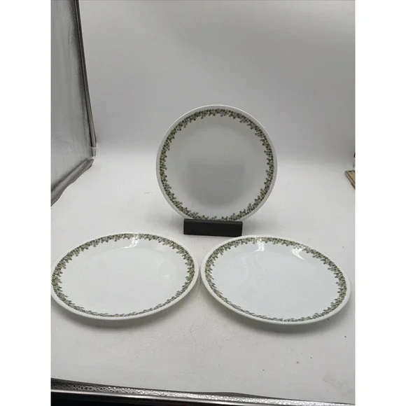 Vtg Set Of 3 Corelle Spring Blossom Crazy Daisy 10 1/4