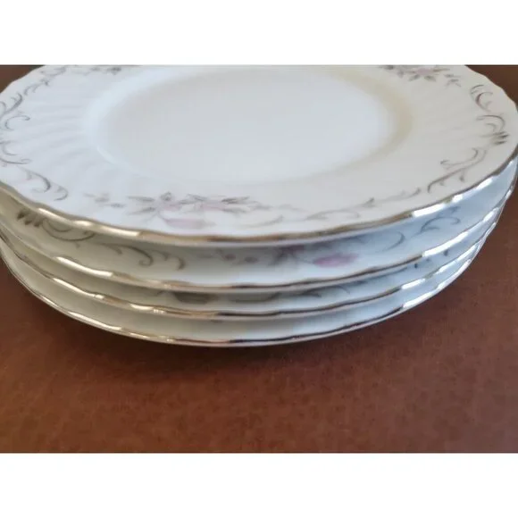 Vintage Gold Standard Genuine Porcelain China Set Of 4 Bread & Butter Plates‎ 6