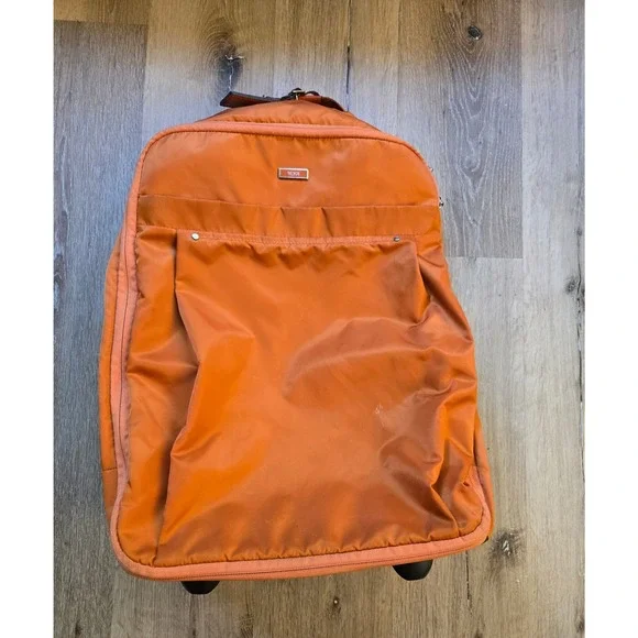 Tumi Voyageur Super Leger International CarryOn Orange Nylon Suitcase 481900MLNO