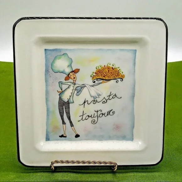 Designed by Brunelli Italian Square Salad Plate