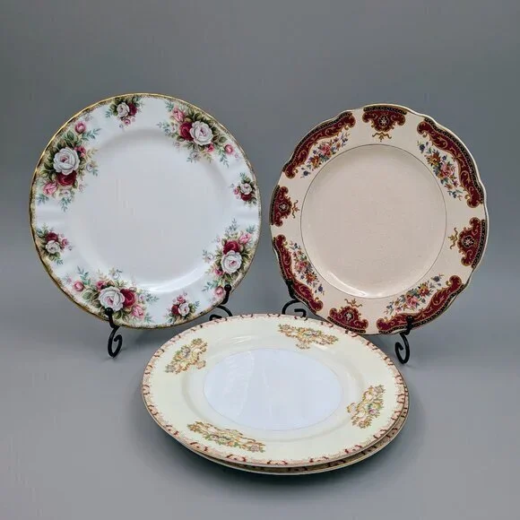 Pretty Bundle of 4 Vintage Shabby Chic | Cottagecore Floral 8