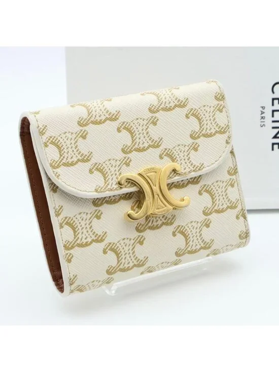 Celine Small Flap Wallet Trifold Triomphe