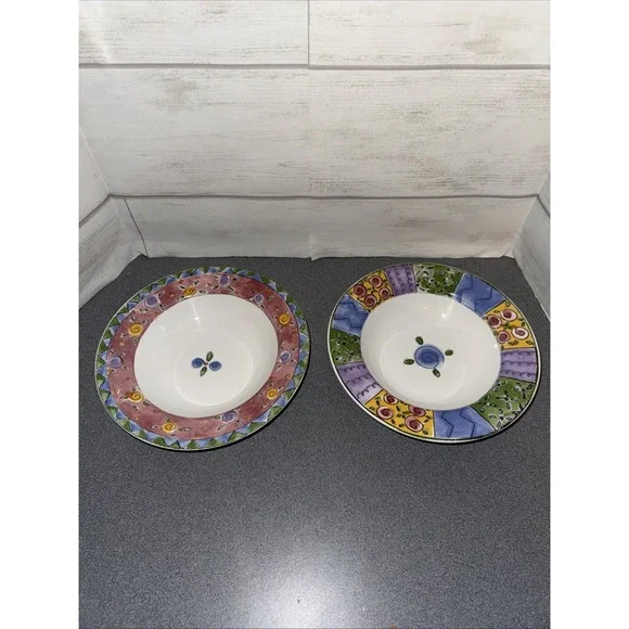 the sweet shoppe by sango Sue‎ Zipkin Bowls  Lot Of 2 Cranberry Twirl Pecan Pie