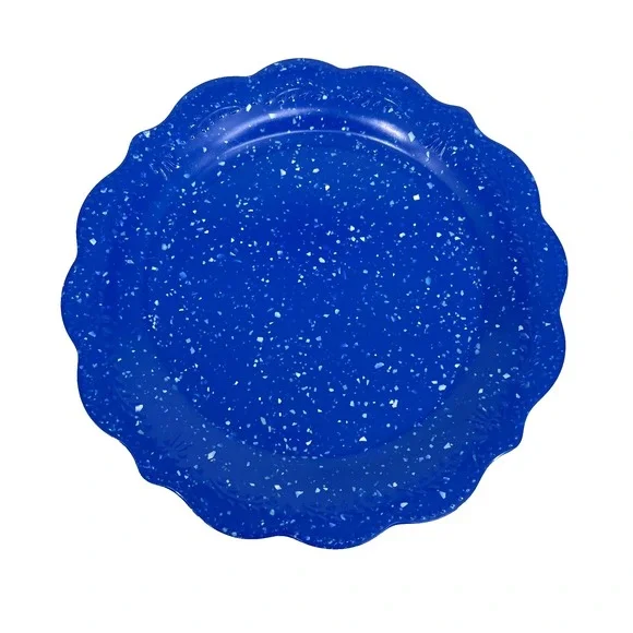 The Pioneer Woman Juliette Dinner Plate‎ Cobalt Blue Speckle Melamine 10.7