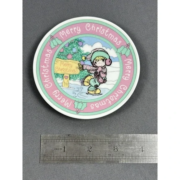 PRECIOUS MOMENTS 1992‎ CHRISTMAS Saucer Dish HBB-814Z