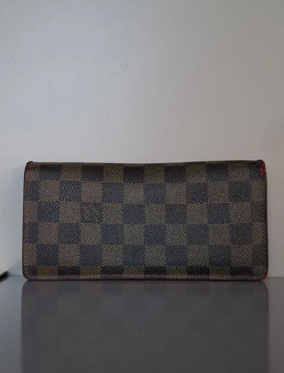 Louis Vuitton Damier Ebene Brazza Long Wallet