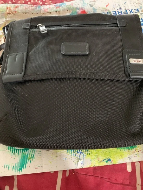 Tumi Black Men's Messenger Crossbody Bag