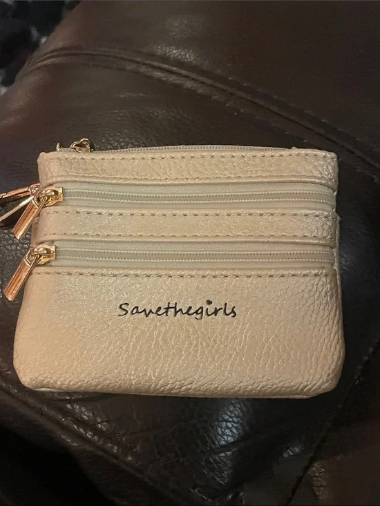 Save the girls gold change purse