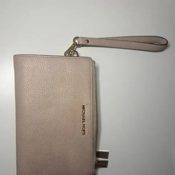 Michael-kors Women's Pink and Cream Wallet-purses