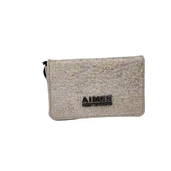 NEW Aimee Kestenberg Sammy CC Bifold Rose Gold Metallic Wallet Card Holder