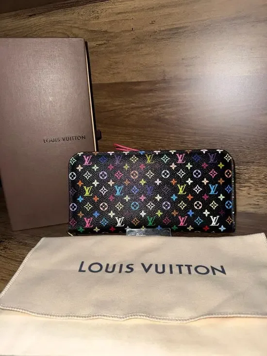Louis Vuitton Murakami Multicolor Insolite Wallet with coa