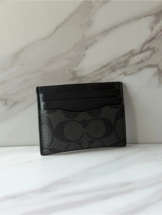 Coach Signature Card Case / ID Wallet