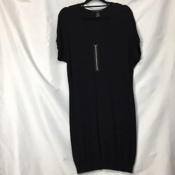 Calvin Klein Women’s Black Short-Sleeve Sweater Dress Size S Like-NEW