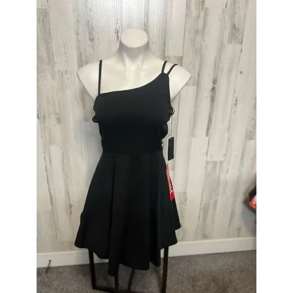 Windsor black flare dress