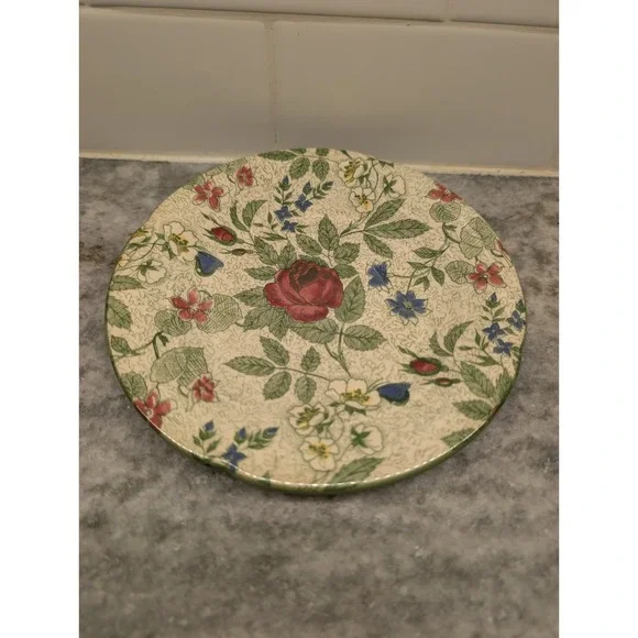 Zeller‎ Keramik German Floral Saucer Plate