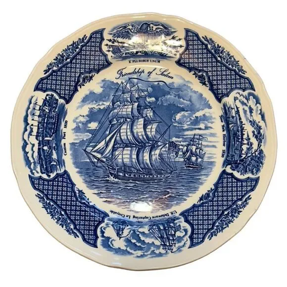 Alfred Meakin 1970’s Friendship of Salem Fair Winds Collectible Plate 10.5” #6