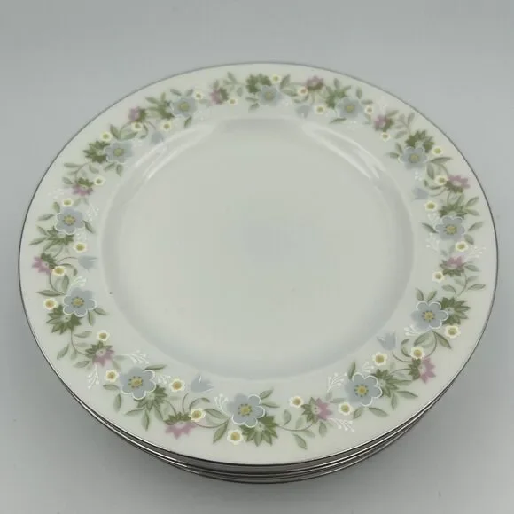 J. Haviland FOREVER SPRING Bavarian 6” Bread Appetizer Dessert Plates (Lot Of 5)
