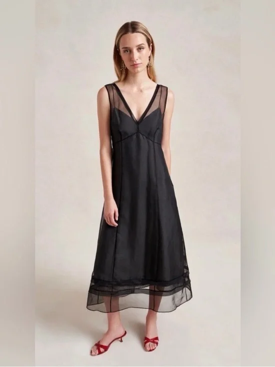 NWT La Ligne x Dianna Agron Audrey Dress Black