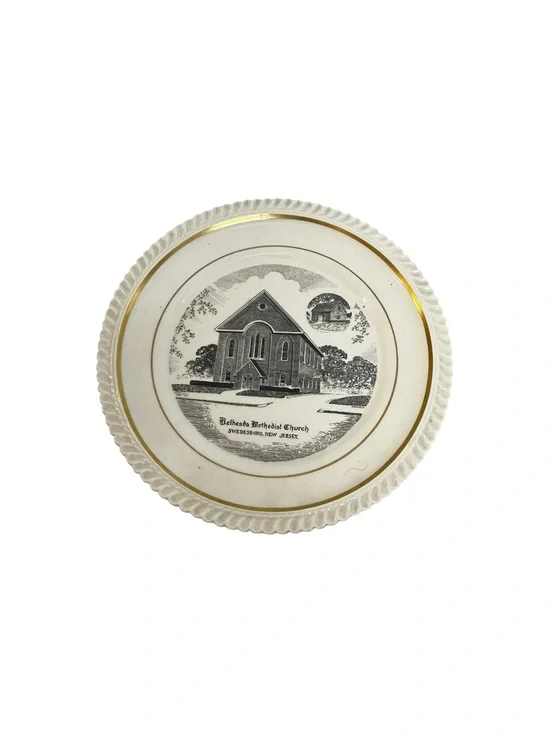 V Vintage Bethesda Methodist Church Swedesboro NJ Commemorative Collector Plate
