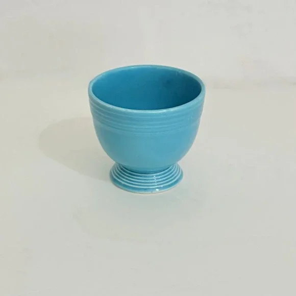 Vintage Homer Laughlin FIESTA Turquoise Egg Cup 3