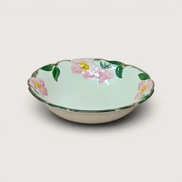1950s Franciscan Ceramic Desert Rose Vegetable Bowl