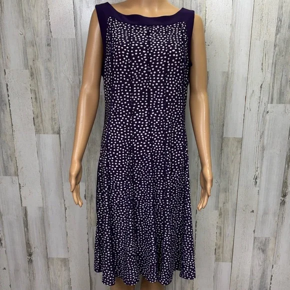 Perceptions Polka‎ Dot Midi Dress