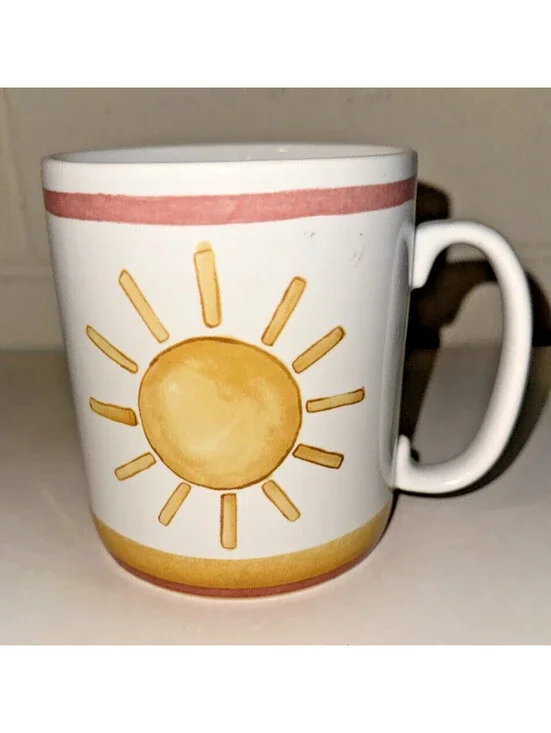 HELLO SUNSHINE COFFEE MUG GREETINGS Art Deco Mug Large