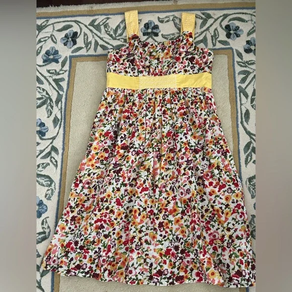 Women’s Boho Bohemian Whimsical Summery Beachy Colorful Floral Dress
