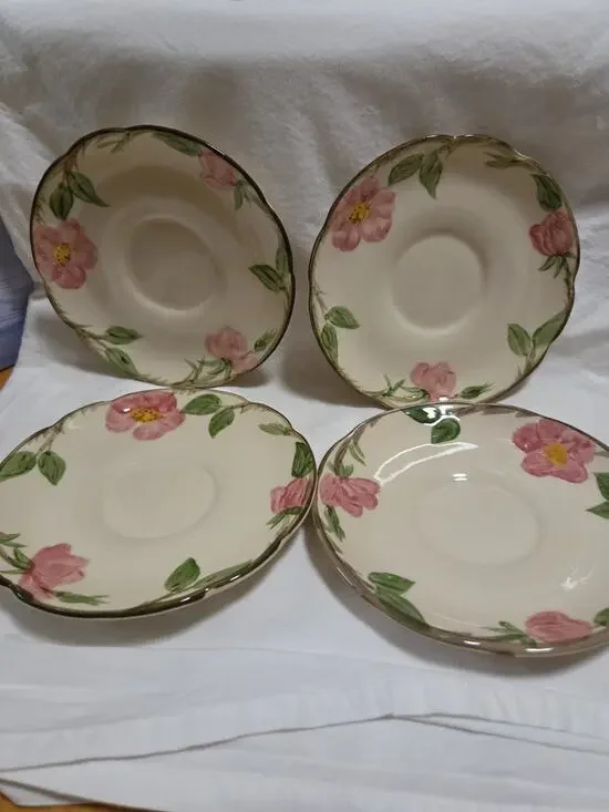 Vintage Set of 4 Franciscan Desert Rose 5.5