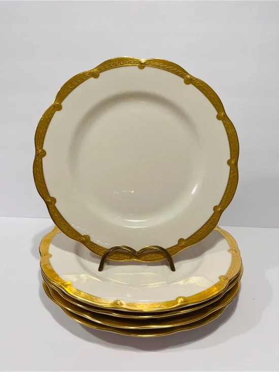 Antique Theodore Haviland New York Made in America Diner Plates Set of 5 Rare