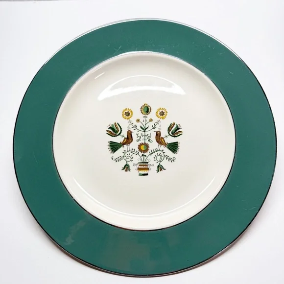 Vintage Homer Laughlin Cavalier Eggshell Persian Garden 10” Plate L56N5