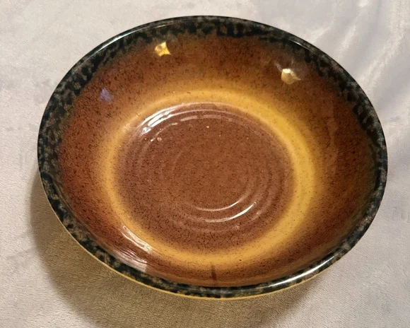 VTG Il Mulino New York Melamine Bowl Speckled Brown Cereal 8