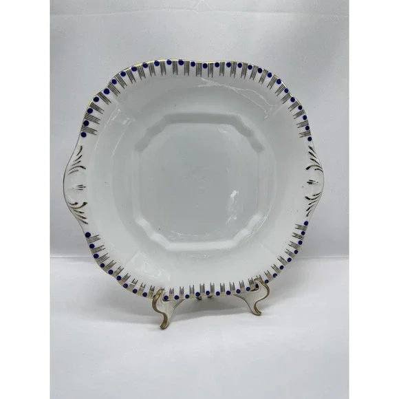 (1) Vintage e Hughes & Co‎ Fenton Plate Staffordshire Eusancos China England