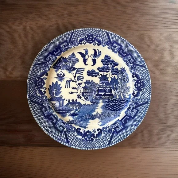 Vintage Antique‎ Japan Blue Willow 9.25
