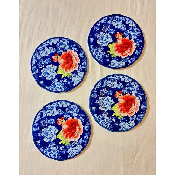 The Pioneer Woman Set of 4 Heritage Floral Salad Plates