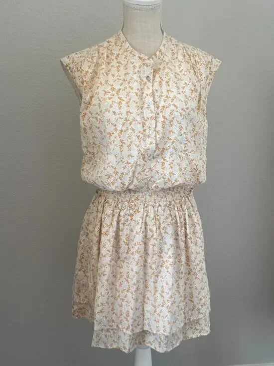 Bishop + Young Kelley Smock Dress Small Floral Cottagecore Prairie Mini NWOT