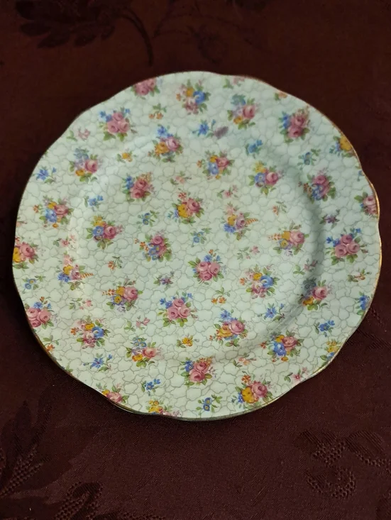 Vintage Hammersley Pink Floral Chintz 8