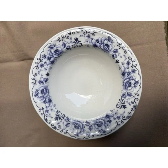Blue & White Iroquois Clinton Inn Cereal Bowls Set of 4 Henry Ford Museum 6