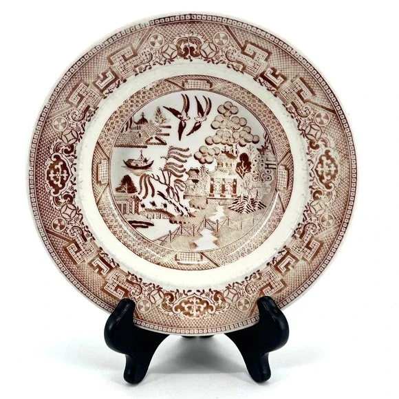 Caribe China Puerto Rico Brown Willow Transferware 9