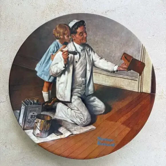 1983 Norman Rockwell The Painter Collector Plate