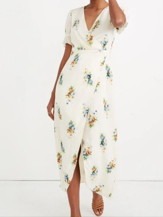 Madewell Ruffle Sleeve Maxi Dress In Clasdic Corsage