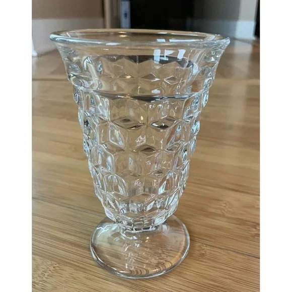 Fostoria Footed Water Goblet American Clear Vintage‎