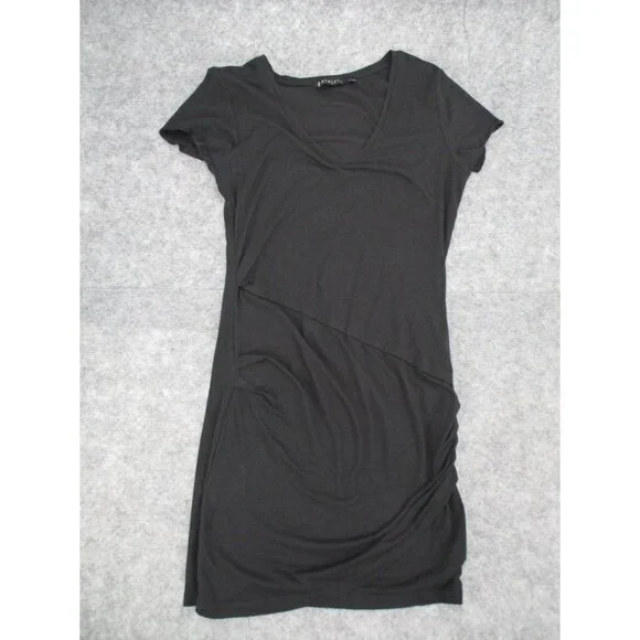 Athleta Womens Dress Small Faux Wrap Nectar Short V Neck Stretchy Ladies Knit