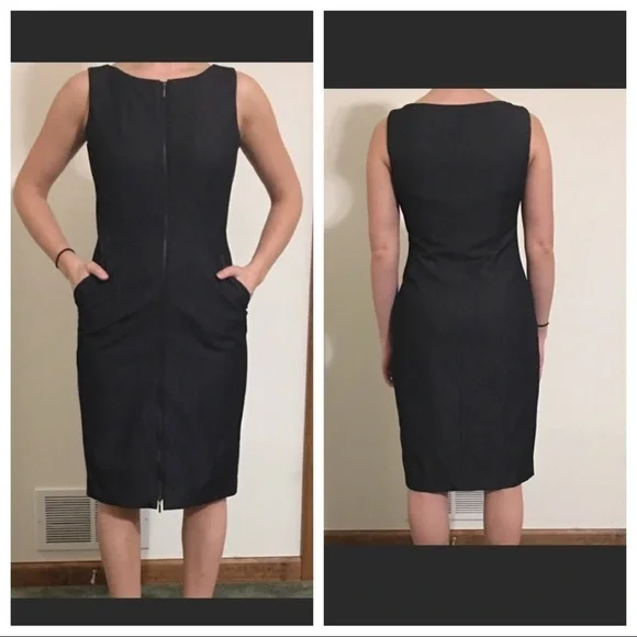 CALVIN KLEIN Sexy Zip Up Sheath Dress EUC