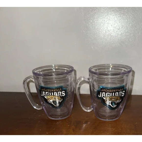 Set of 2 Tervis Double Wall Insulated Mugs Jacksonville Jaguars NFL