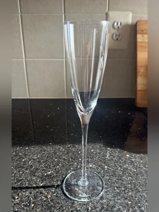 Rosenthal Clear Crystal Champagne Flute in Clear Glass