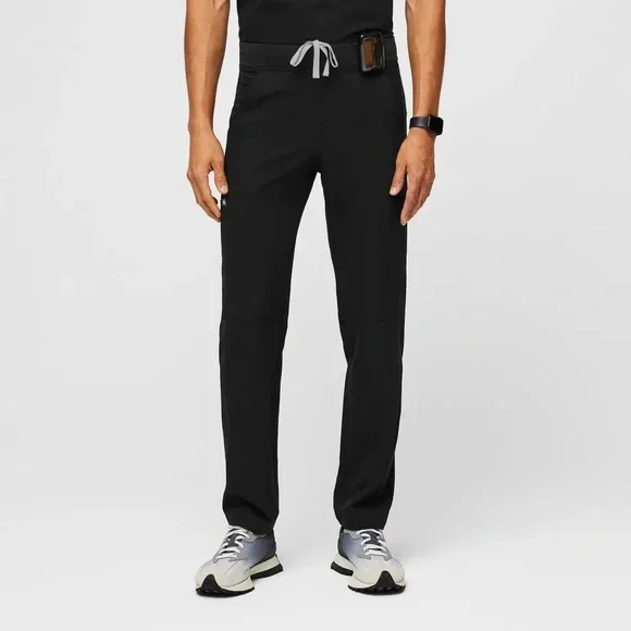 Figs Men’s Axim Straight-Leg Scrub Pant Black Size Extra Large Tall