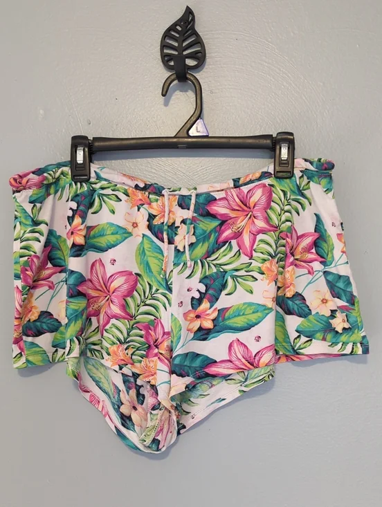 Tommy Bahama Sleep Comfy Floral Print Drawstring Shorts XL