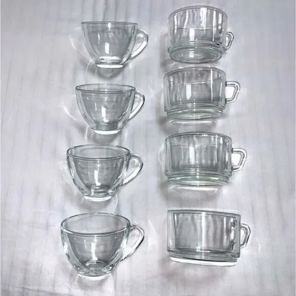 Vintage Coffee Mug Tea Cup Punch Latte Set of 8 - 60s 70s