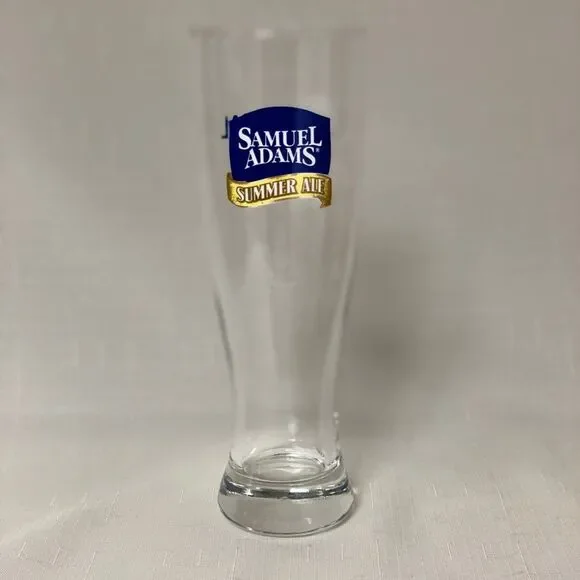 Samuel Adams Seasonal Brew Tall Pint Glass Pilsner Classic Beverage Drinkware